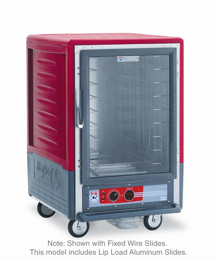Metro Insulated Holding Cabinet, 1/2 Height , Red