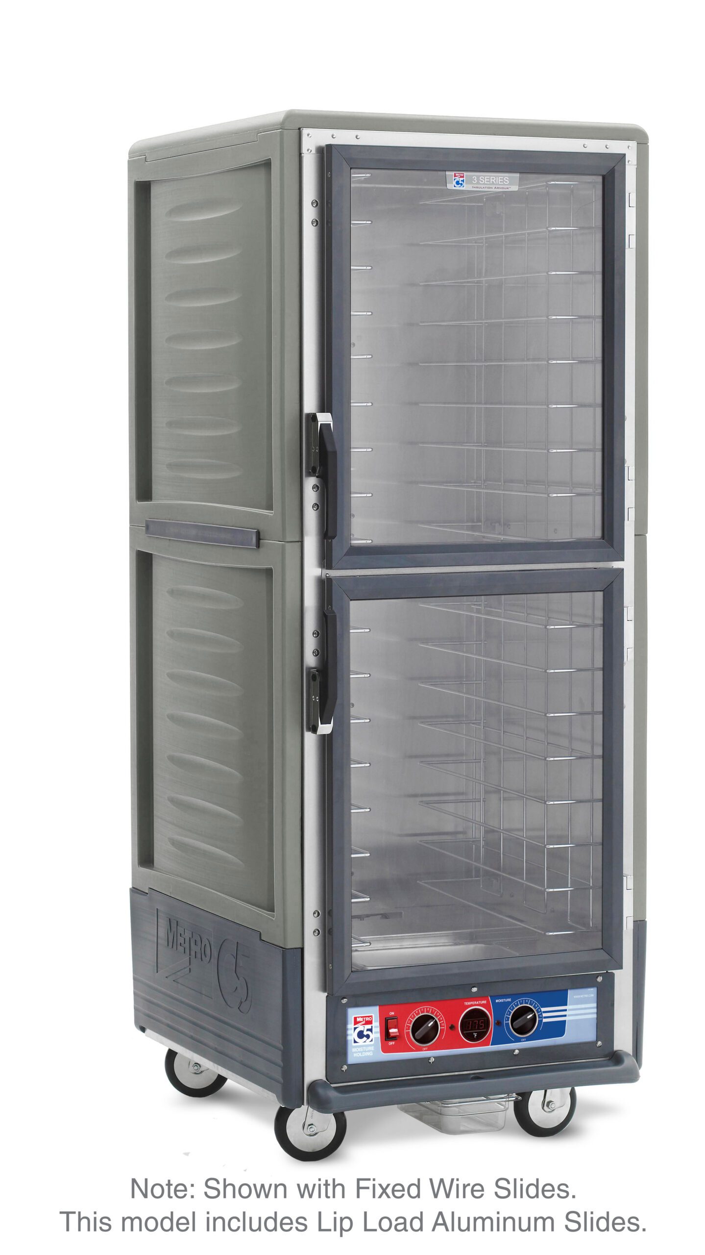 Metro Insulated Moisture Heated Holding/Proofing Cabinet, Full Height, Dutch , Gray