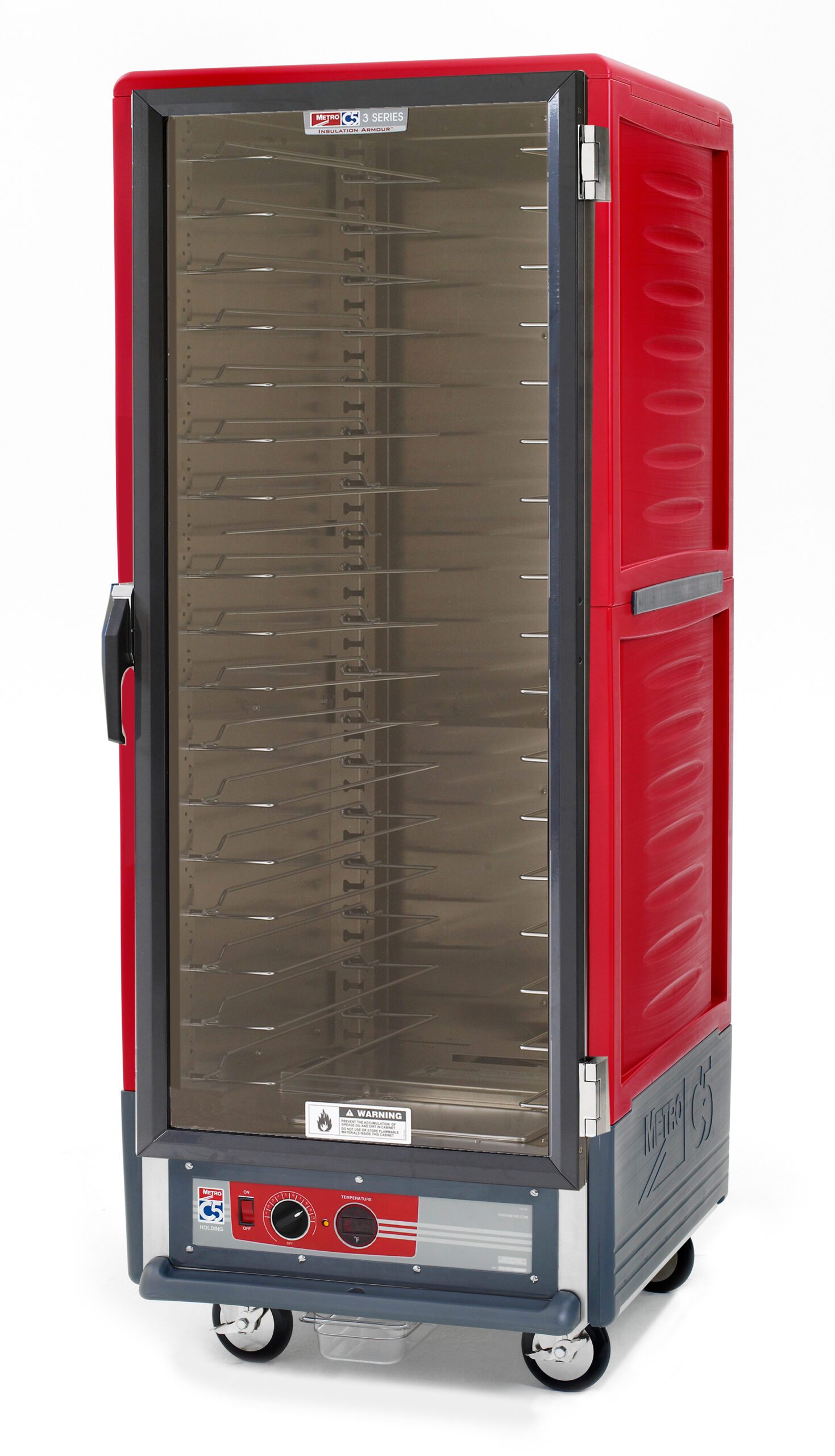 Metro Insulated Holding Cabinet, Full Height,, 1681- Red