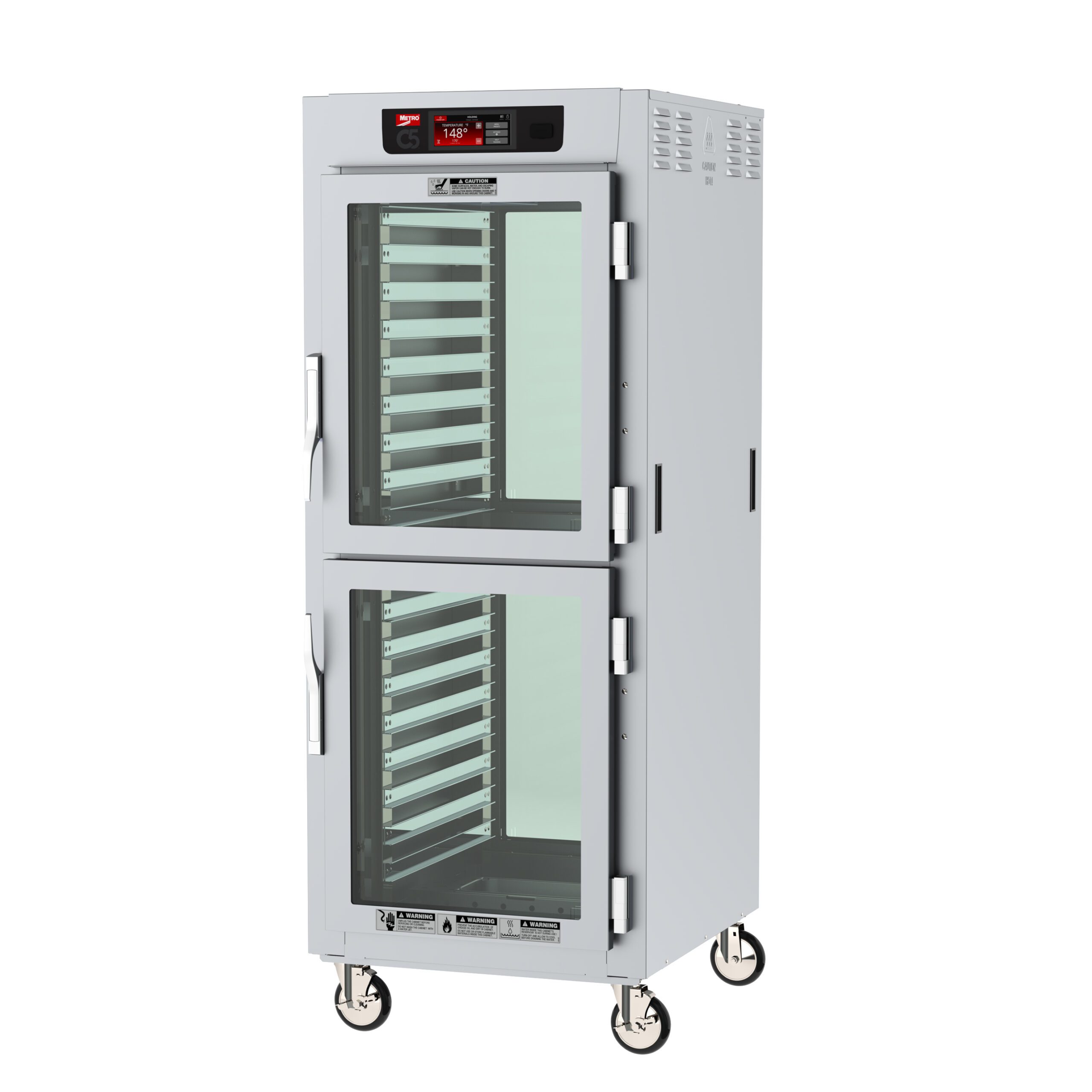 Metro C Insulated Pass-Thru Holding Cabinet, Full Height, Dutch/Dutch