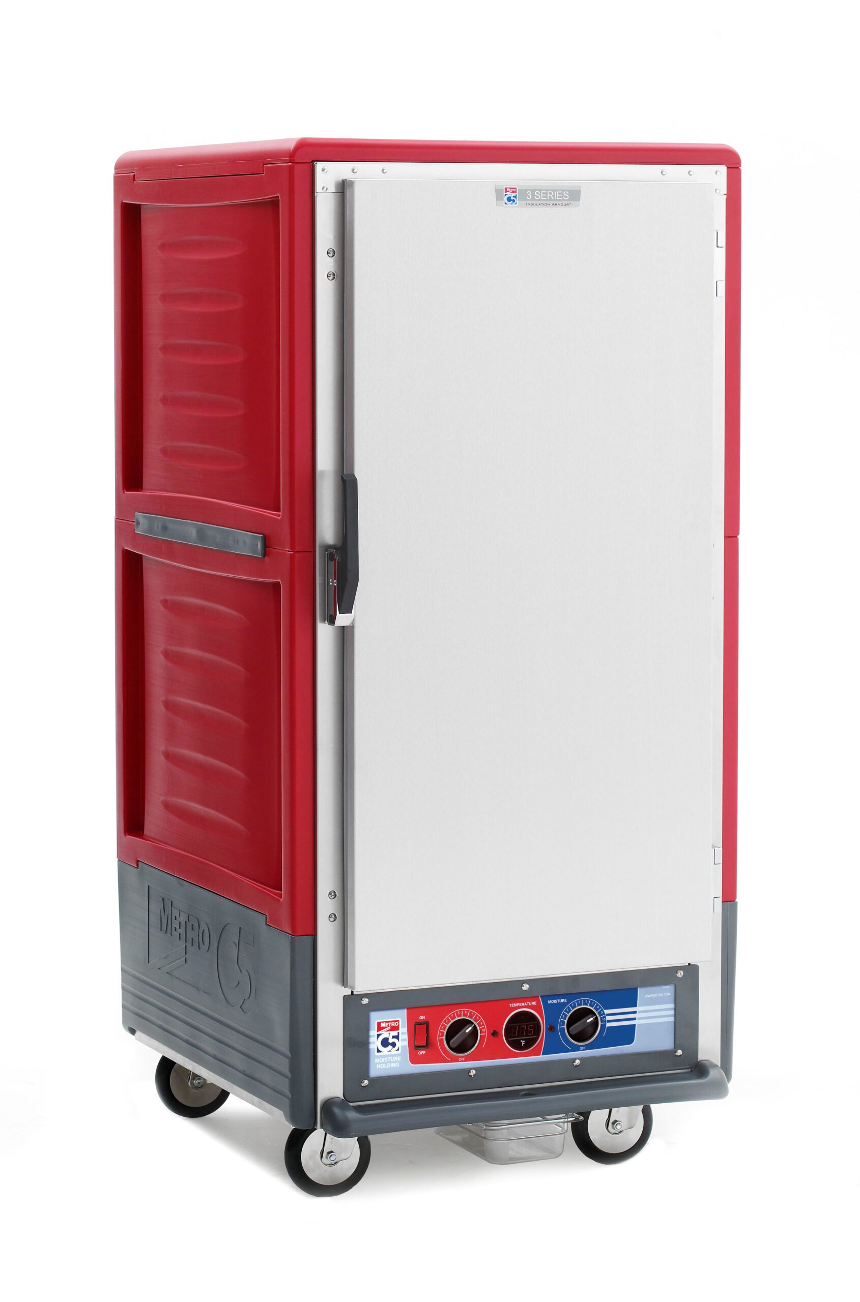 Metro Insulated Moisture Heated Holding/Proofing Cabinet, 3/4 Height,, 1681- Red