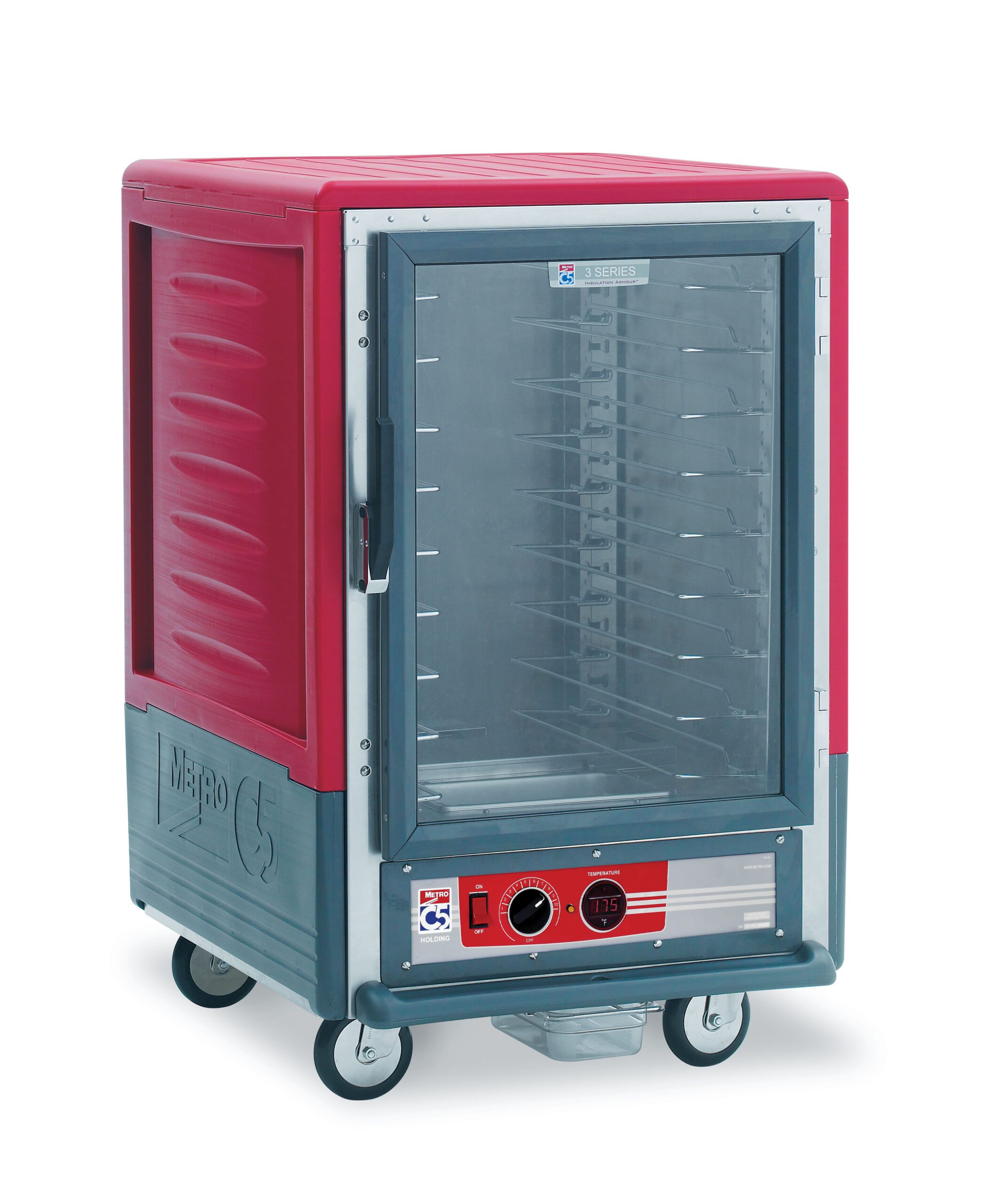 Metro Insulated Holding Cabinet, 1/2 Height,, 1681- Red