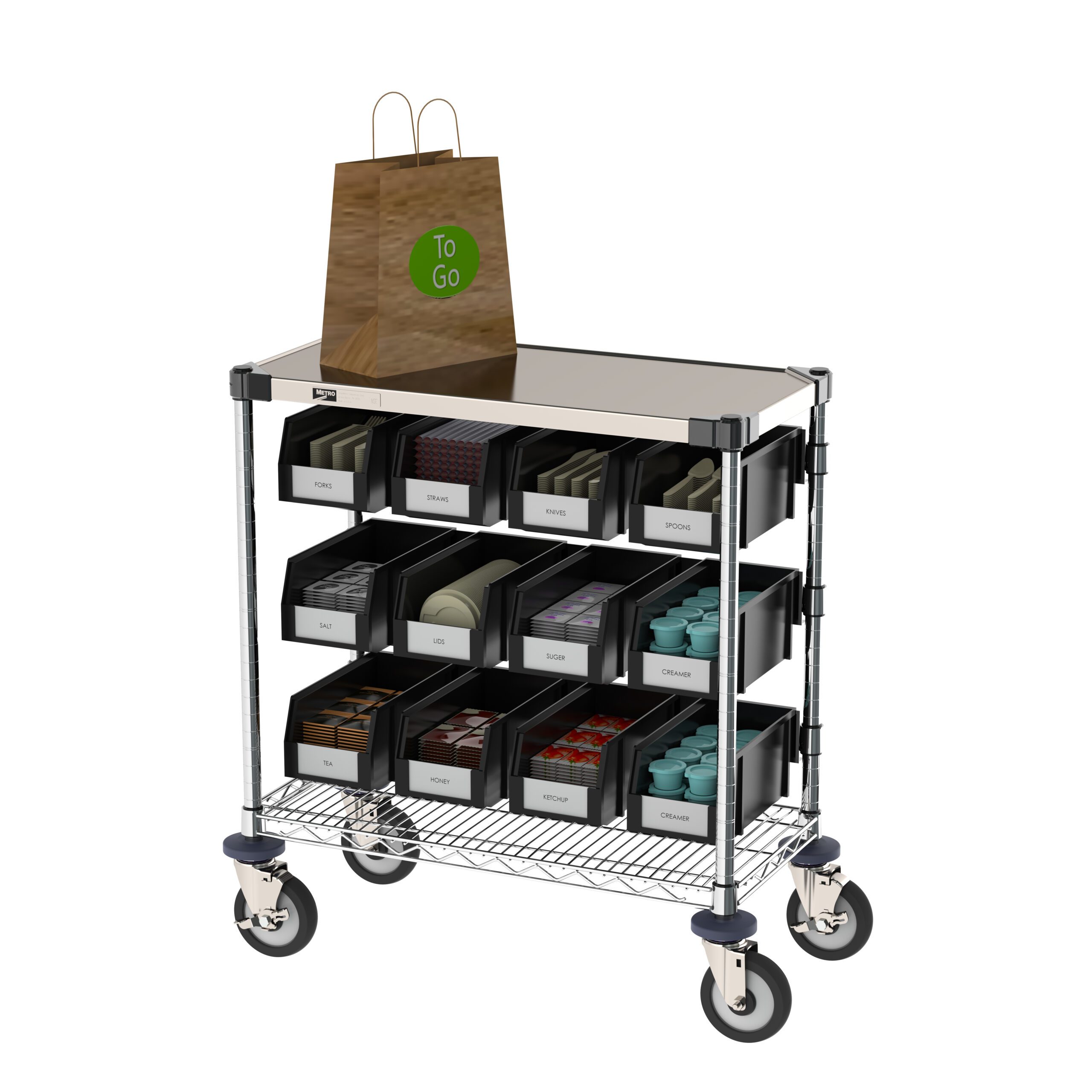 Metro Condiment Cart