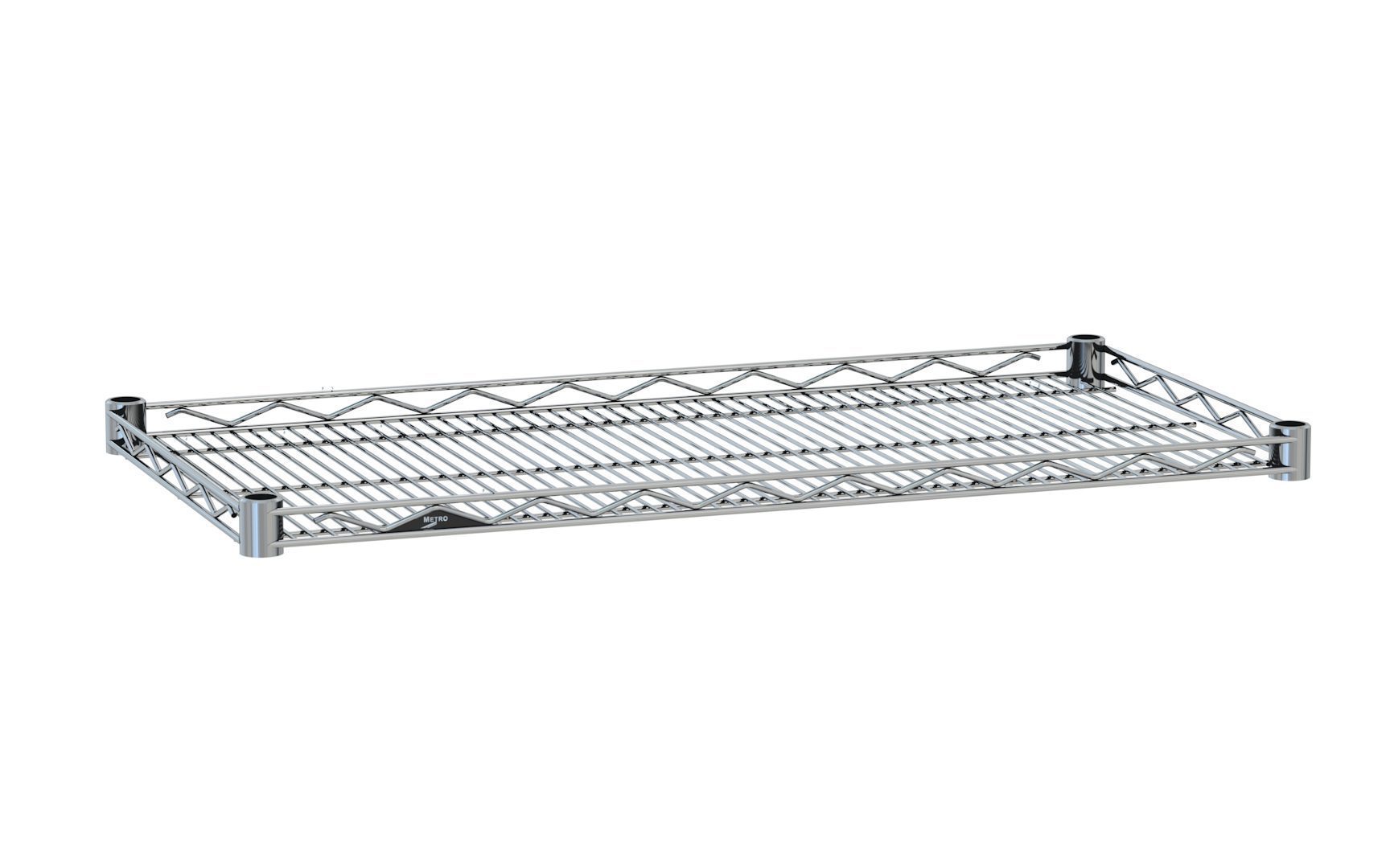 Super Erecta Drop Mat Wire Display Shelf Chrome
