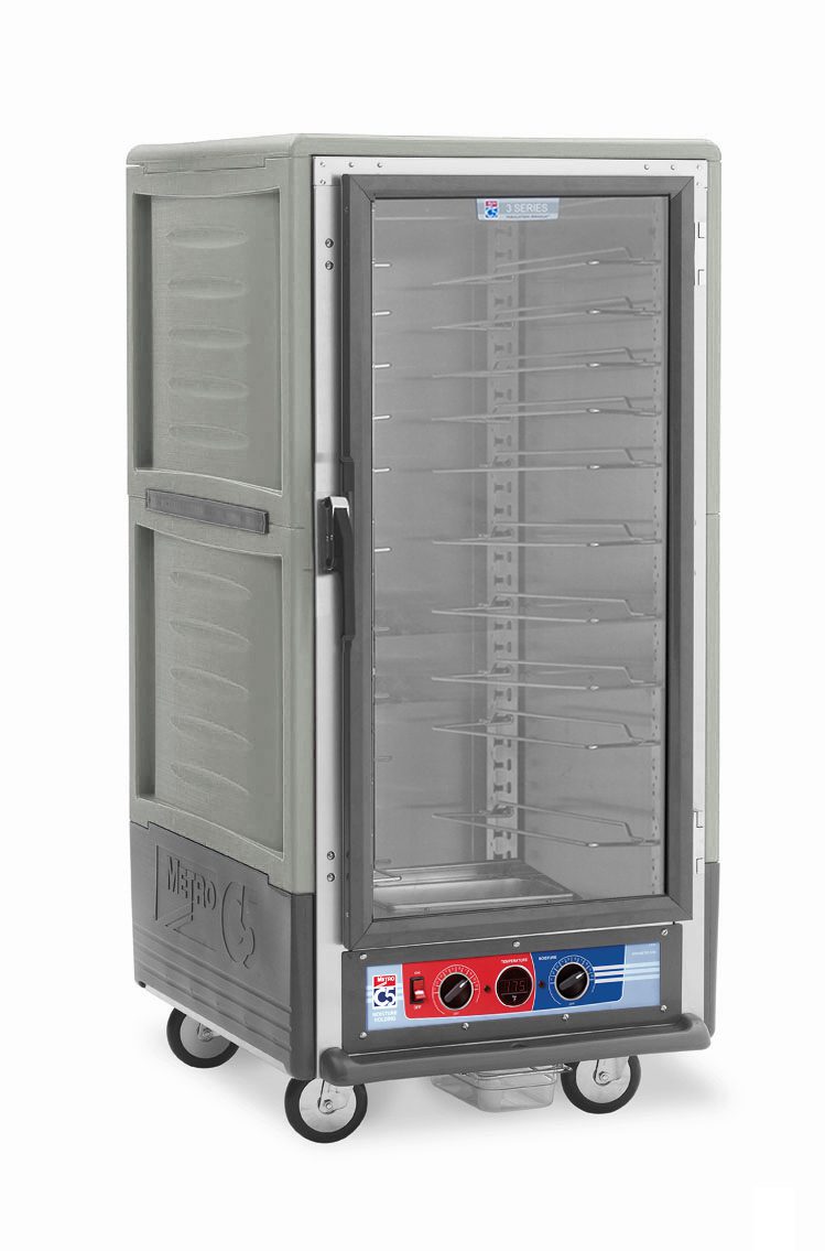 Metro Insulated Moisture Heated Holding/Proofing Cabinet, 3/4 Height,, 1681- Gray