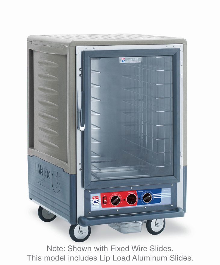 Metro Insulated Moisture Heated Holding/Proofing Cabinet, 1/2 Height,, 1681- Gray