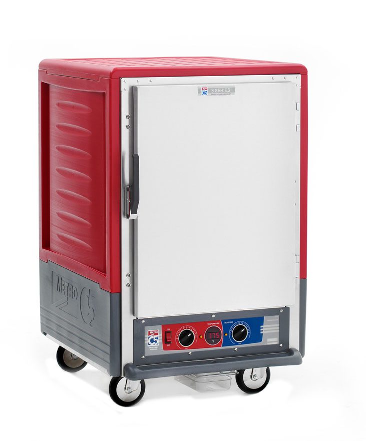 Metro Insulated Moisture Heated Holding/Proofing Cabinet, 1/2 Height,, 1681- Red