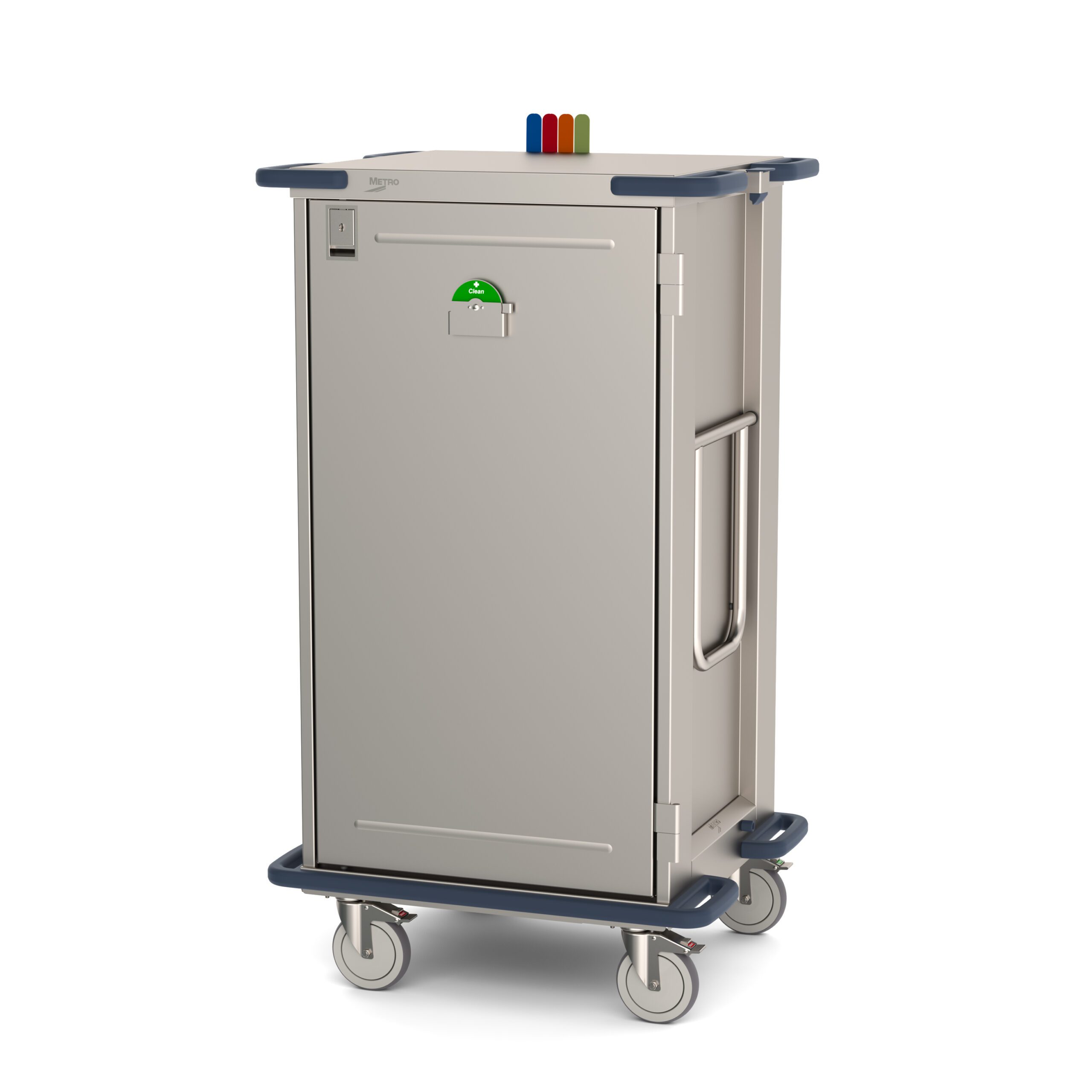 Metro CaseVue CV24HS-NBFH Surgical Case Cart and Color Flags "D