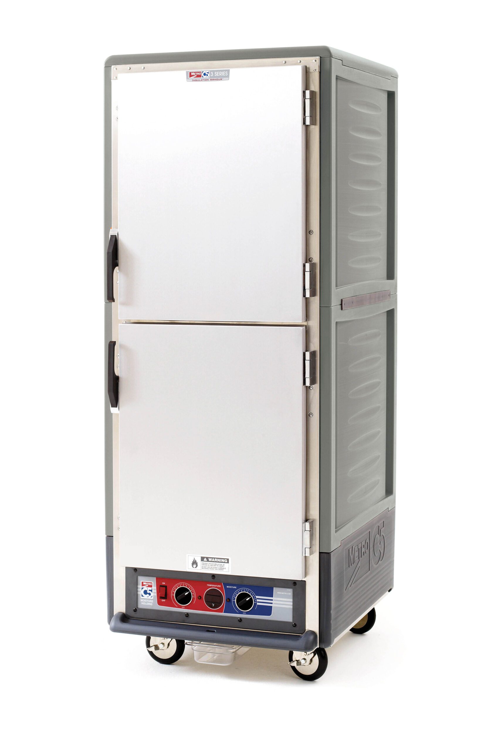 Metro Insulated Moisture Heated Holding/Proofing Cabinet, Full Height, Dutch , Gray