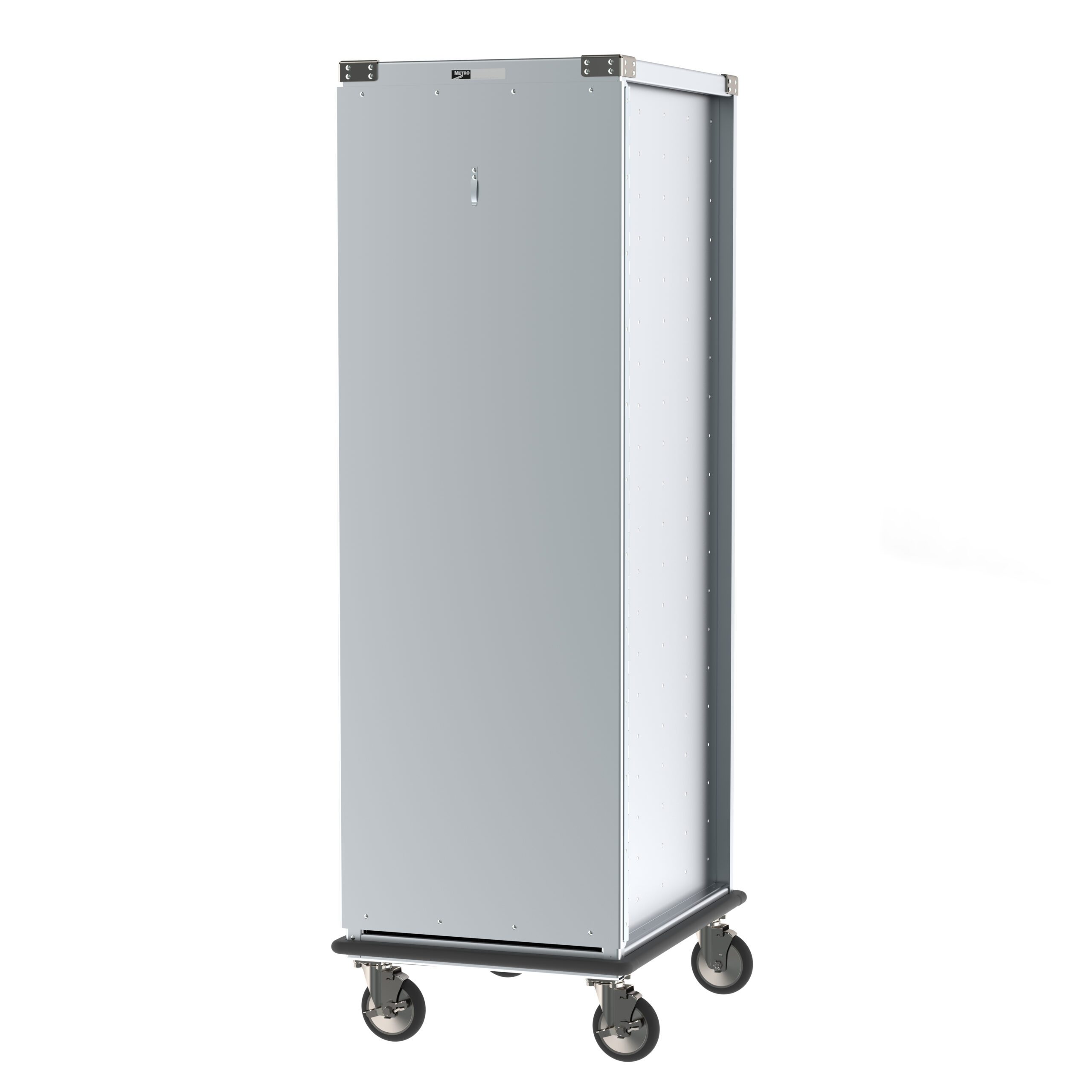 Metro CD4 CD Series Bun Pan Delivery/Storage Cabinet with Gray Continuous Bumpers 40 Pan