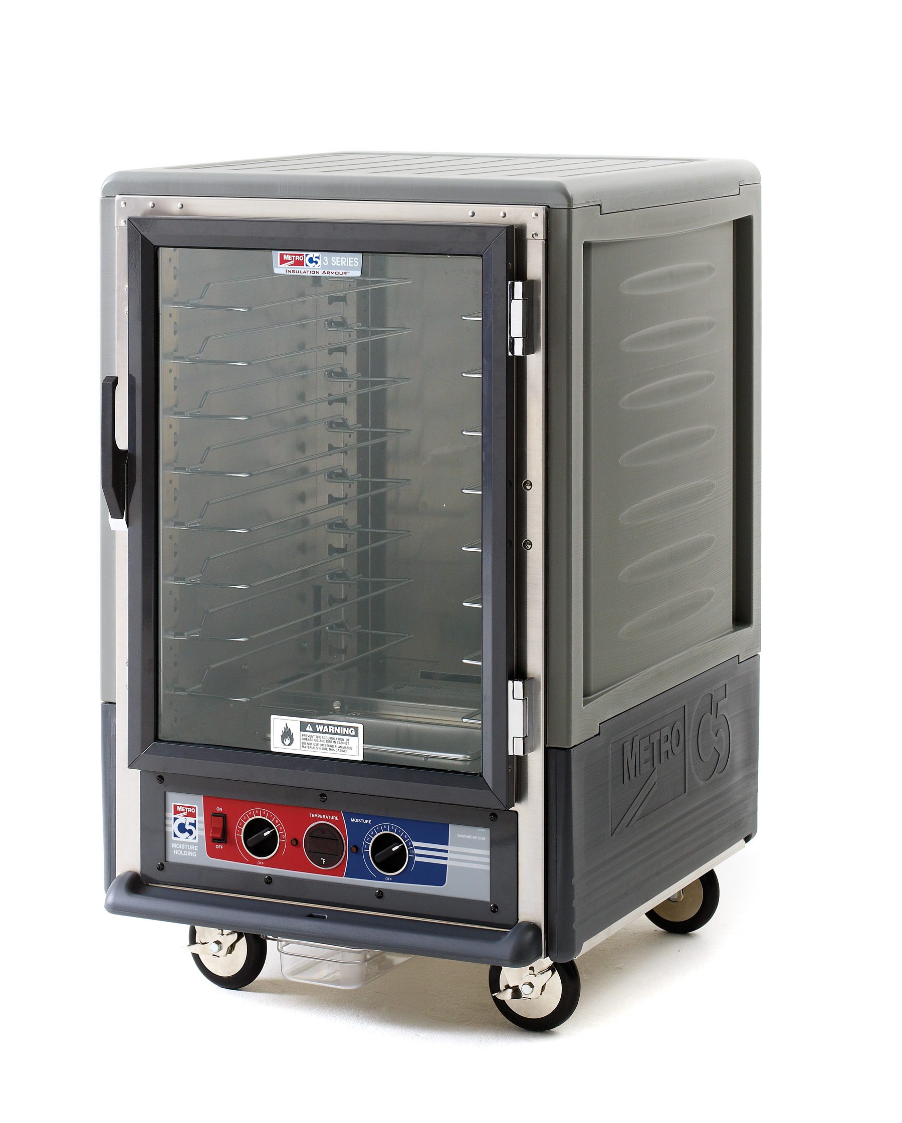 Metro Insulated Moisture Heated Holding/Proofing Cabinet, 1/2 Height , Gray
