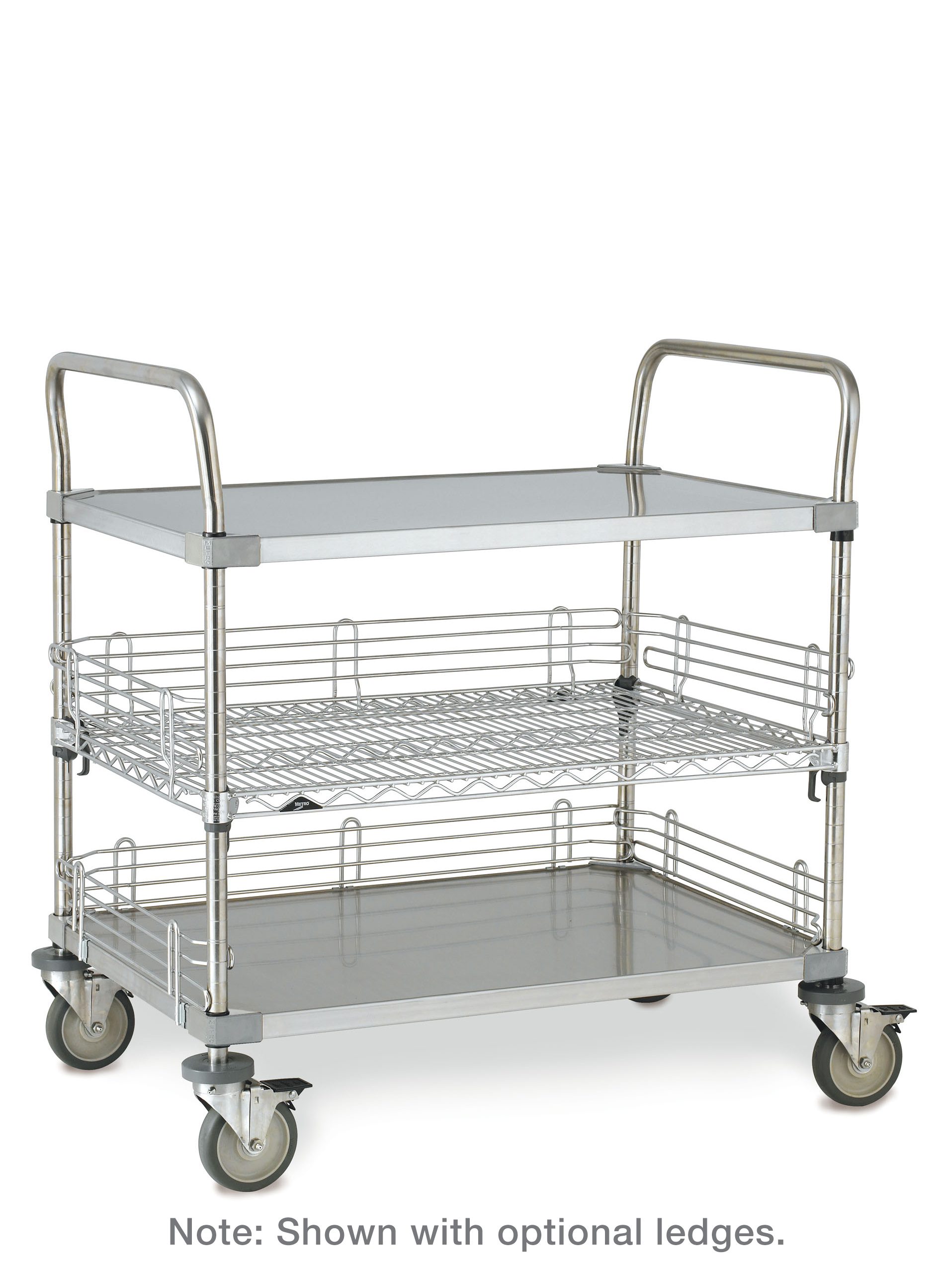 Metro CASE-OL Steel Open Case Cart with Handles