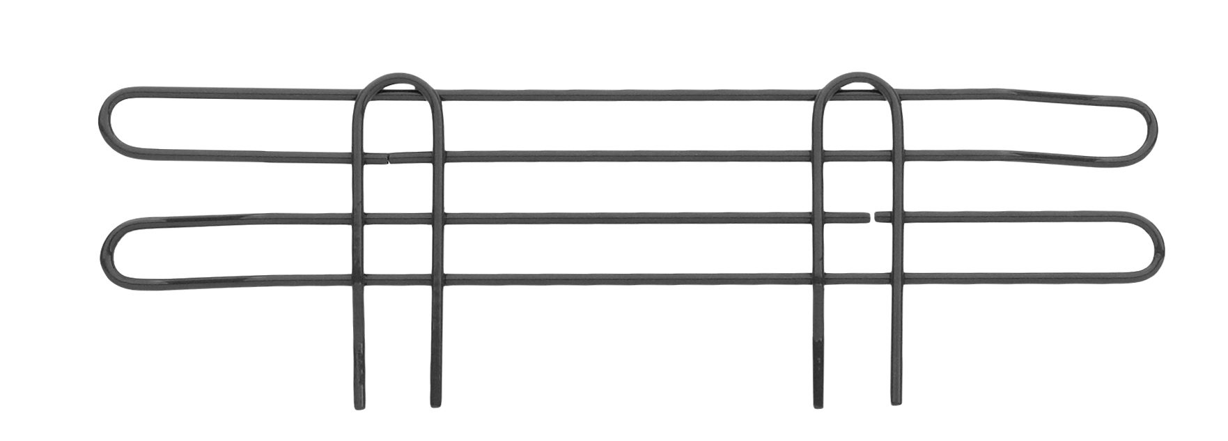 L18N-4BL Super Erecta 4" High Ledge for Wire Shelving Black
