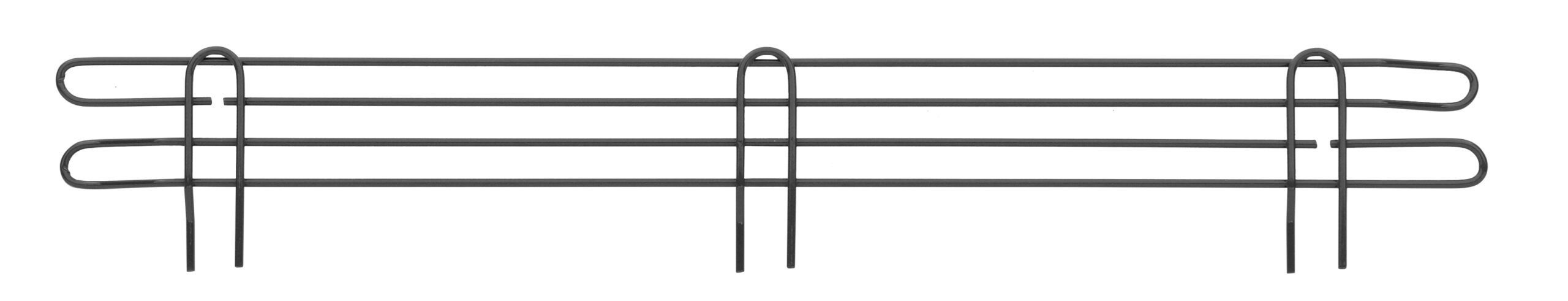 L36N-4BL Super Erecta 4" High Ledge for Wire Shelving Black