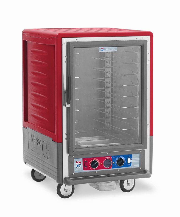 Metro Insulated Holding/Proofing Cabinet, 1/2 Height,, 1681- Red