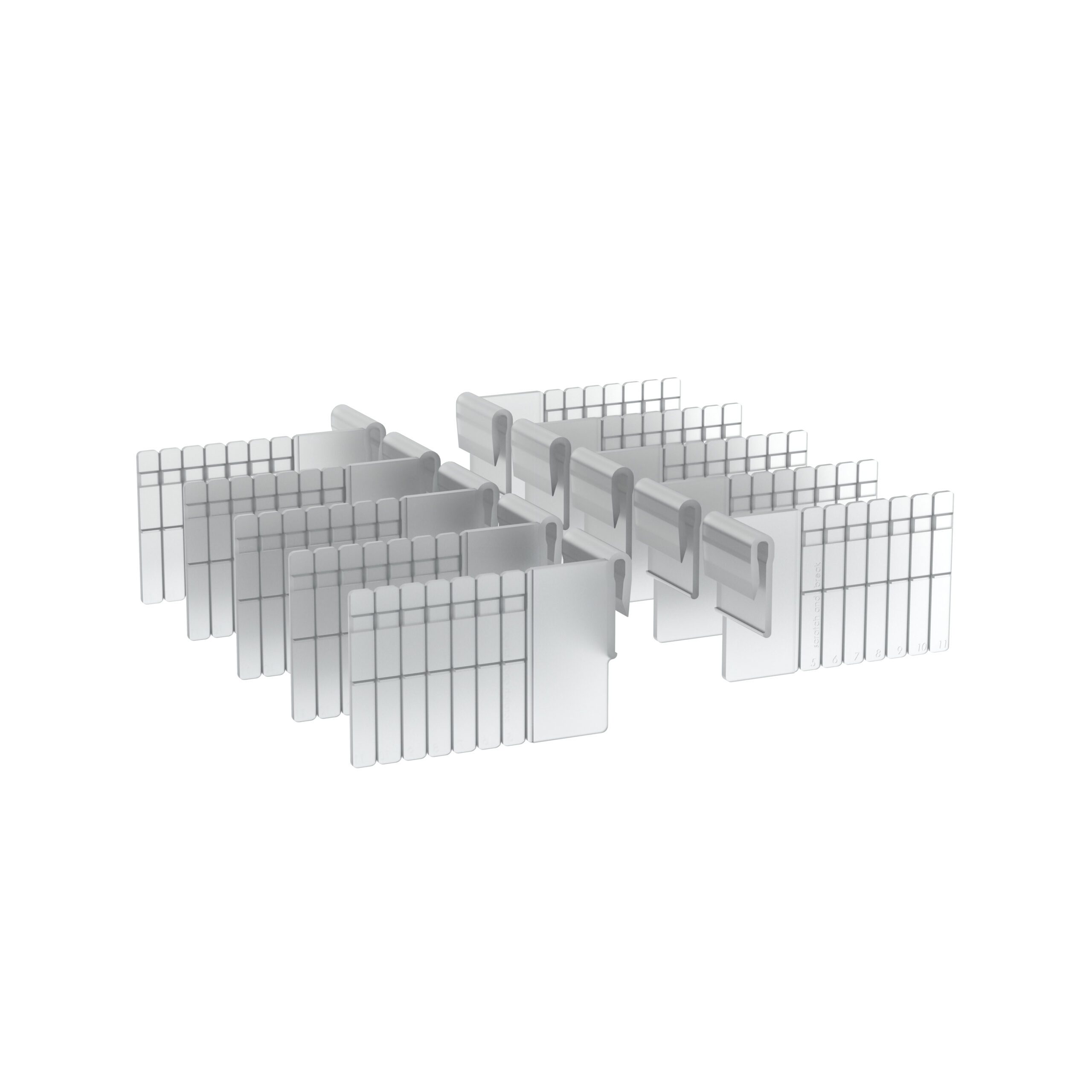 Metro Additional Short Dividers for Flexline and Lifeline Top Cavity Tray Kit and 3" Drawer Tray Kit, 10-Pack