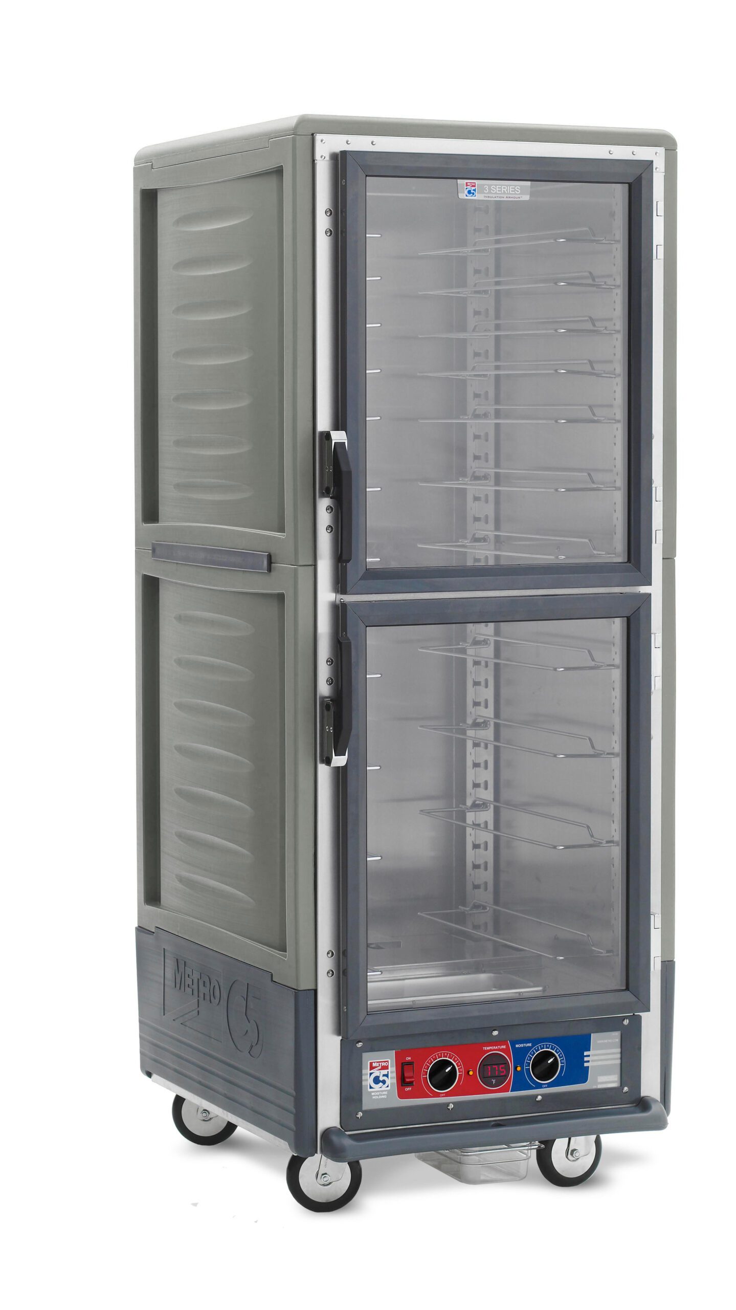 Metro Insulated Moisture Heated Holding/Proofing Cabinet, Full Height, Dutch , Gray