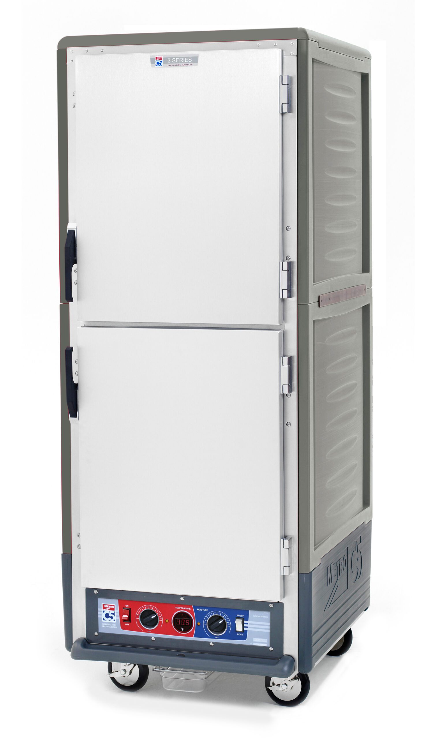 Metro Insulated Holding/Proofing Cabinet, Full Height, Dutch, Fixed Wire Slides,, 1681- Gray