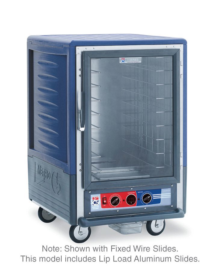 Metro Insulated Moisture Heated Holding/Proofing Cabinet, 1/2 Height , Blue