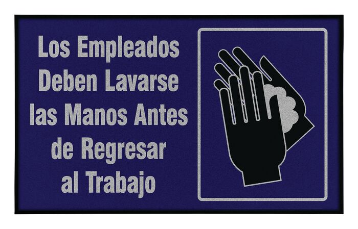 Justrite Mat 194 Span Employee Wash