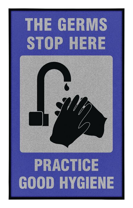 Justrite Germs Stop Here Ft