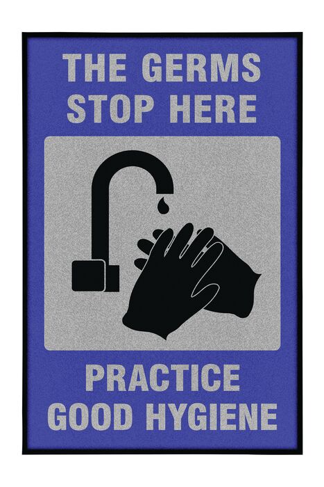 Justrite Germs Stop Here Ft