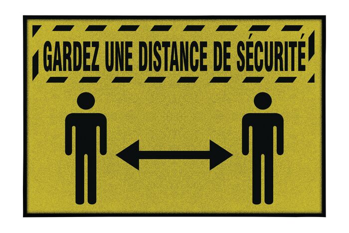 Justrite Mat 194 Fren Keep Distance