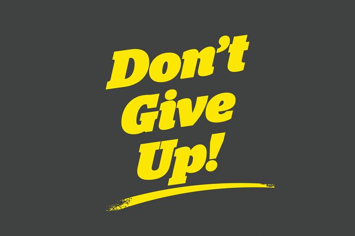 Justrite Mat,195 Don'T Give Up Ch