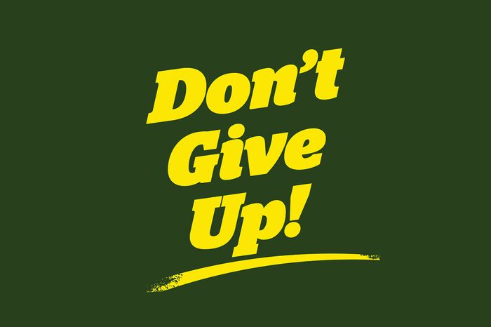 Justrite Mat,195 Don'T Give Up Gn