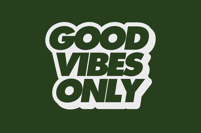 Justrite Mat 195 Good Vibes Only Gn
