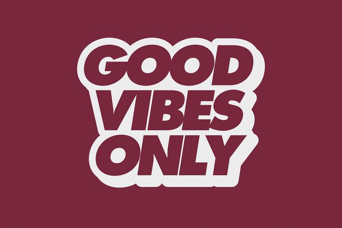 Justrite Mat 195 Good Vibes Only Rd