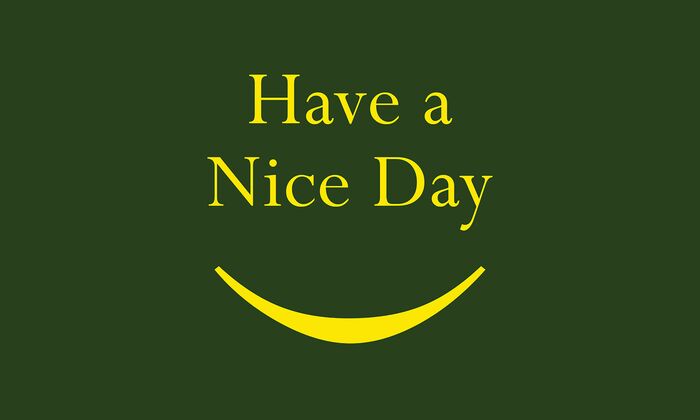 Justrite Mat 195 Have A Nice Day Gn