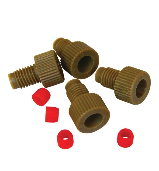 Justrite Fitting F/Tube 1/8"Od, Set/4