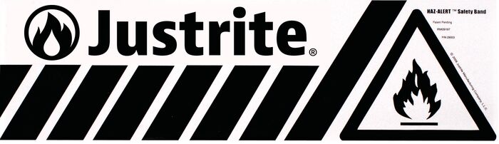 Justrite Label, Hazalert Flamm Band Lg