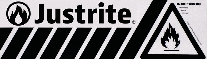 Justrite Label, Hazalert Flamm Band Sm