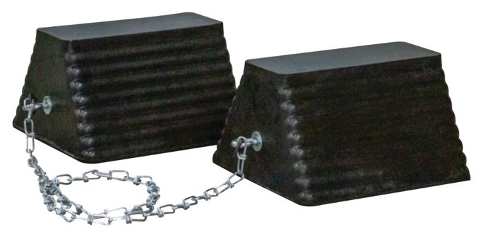 Justrite Chock,Rc,11.5",Pyr,Ch Pr Blk