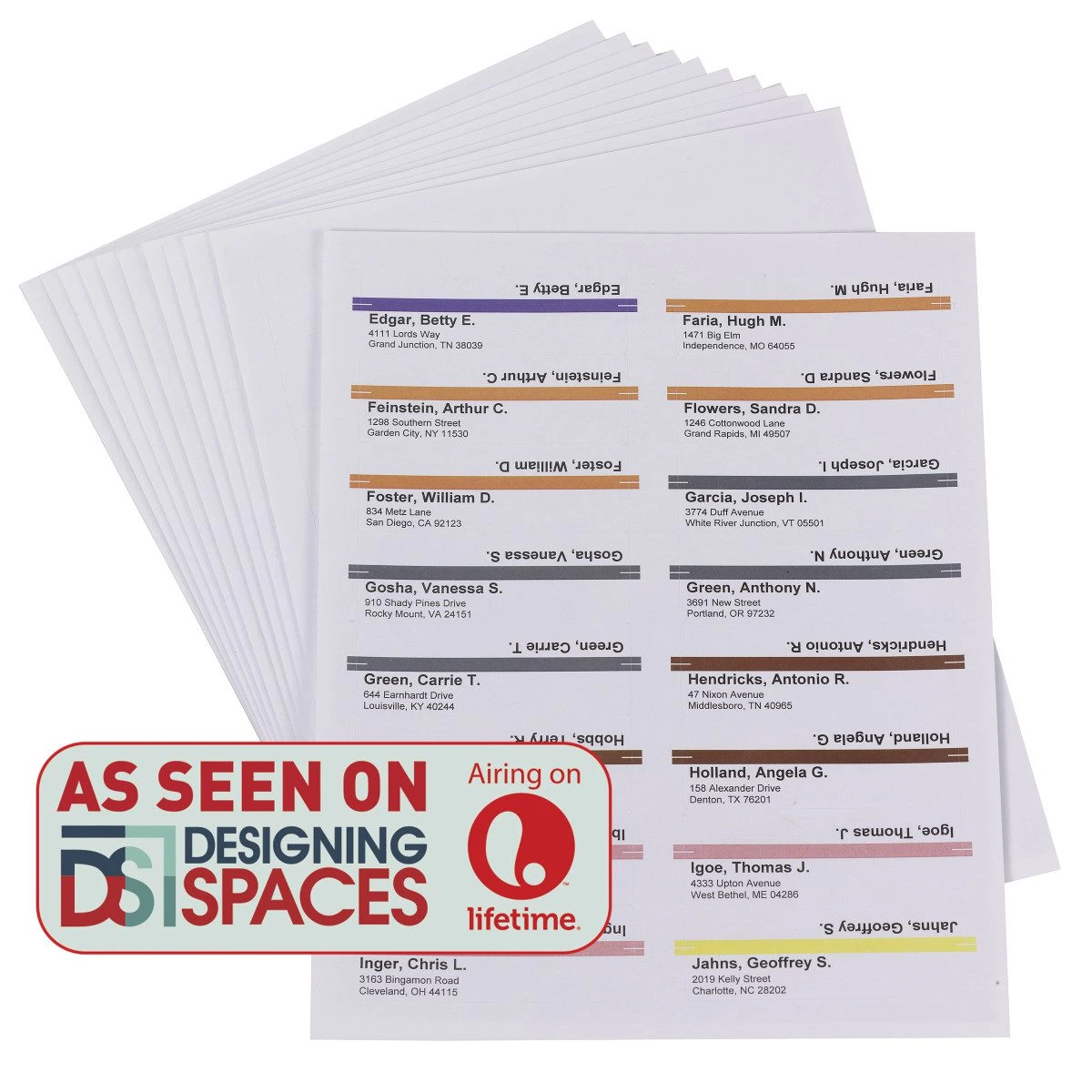 Smead Viewable Labeling System, Label Refill Pack, Hanging Folder Labels, Ink-Jet and Laser Printers (64915)