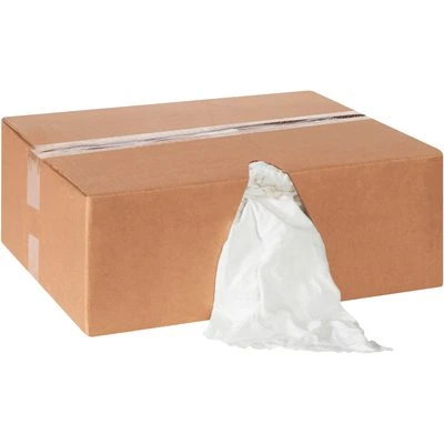 Box of Rags - Premium White T-Shirt - 10 lb. box (70/Box)