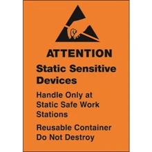 "Static Sensitive Devices" Labels (500/Roll) - DL9141