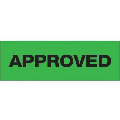 "Approved" (6 Pack) Tape Logic® Messaged Carton Sealing Tape