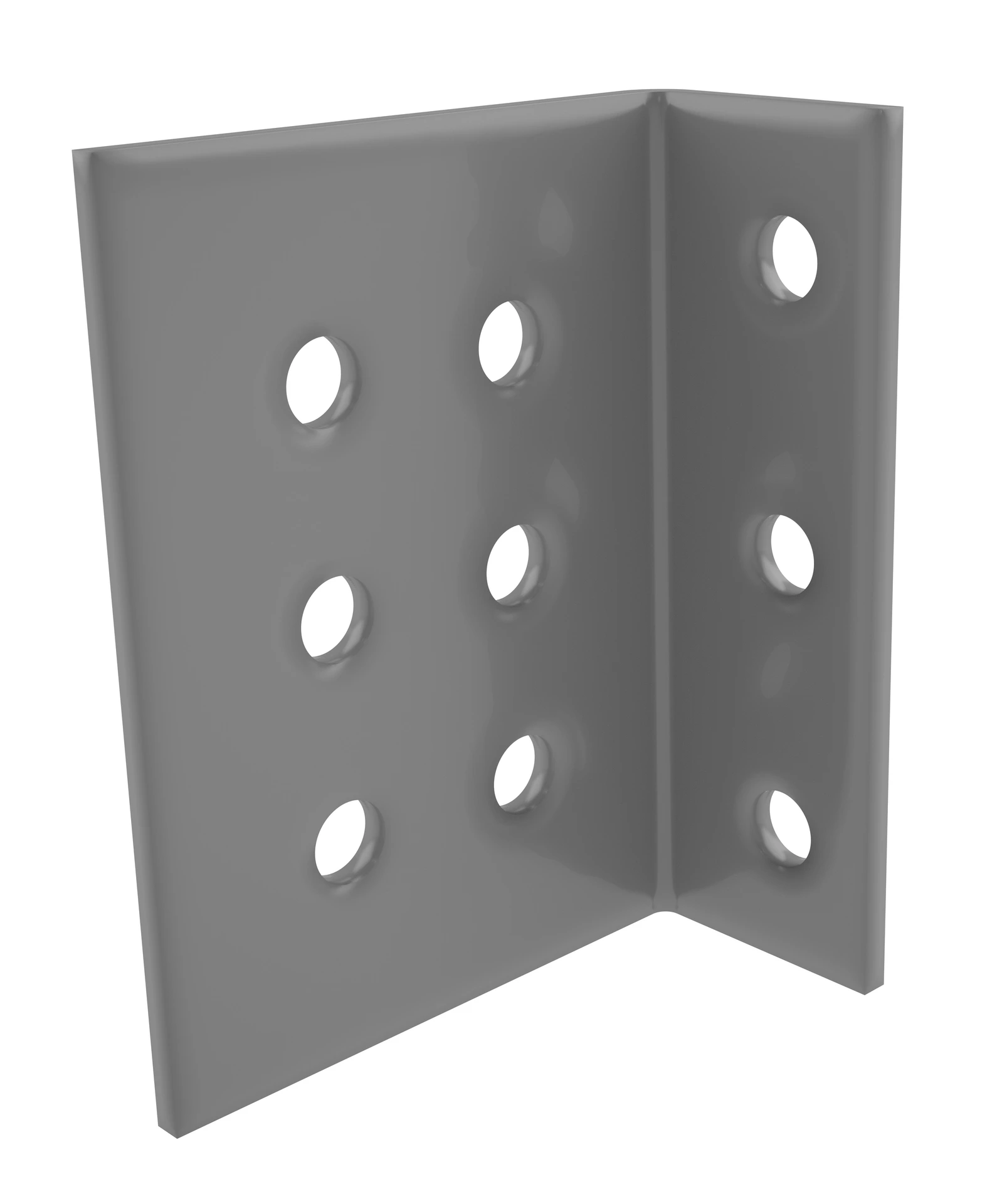 Mezzanine Bracket for Q-Line Shelving Offset Angle Post Medium Grey