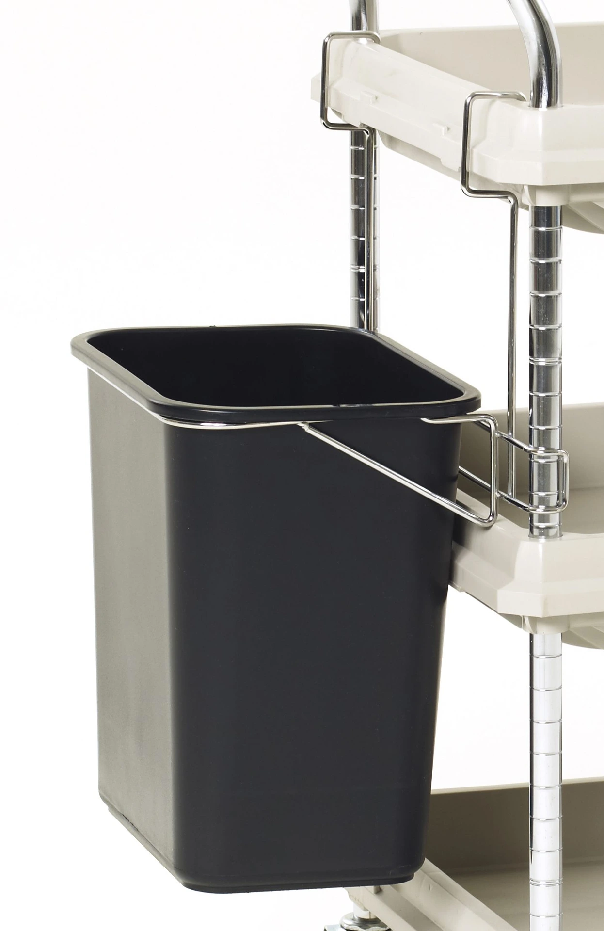 Metro BCWB Wastebasket and Holder for Metro Deep Ledge Utility Cart