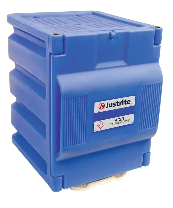 Justrite Cabinet, Acid, Poly, Ctop Blu