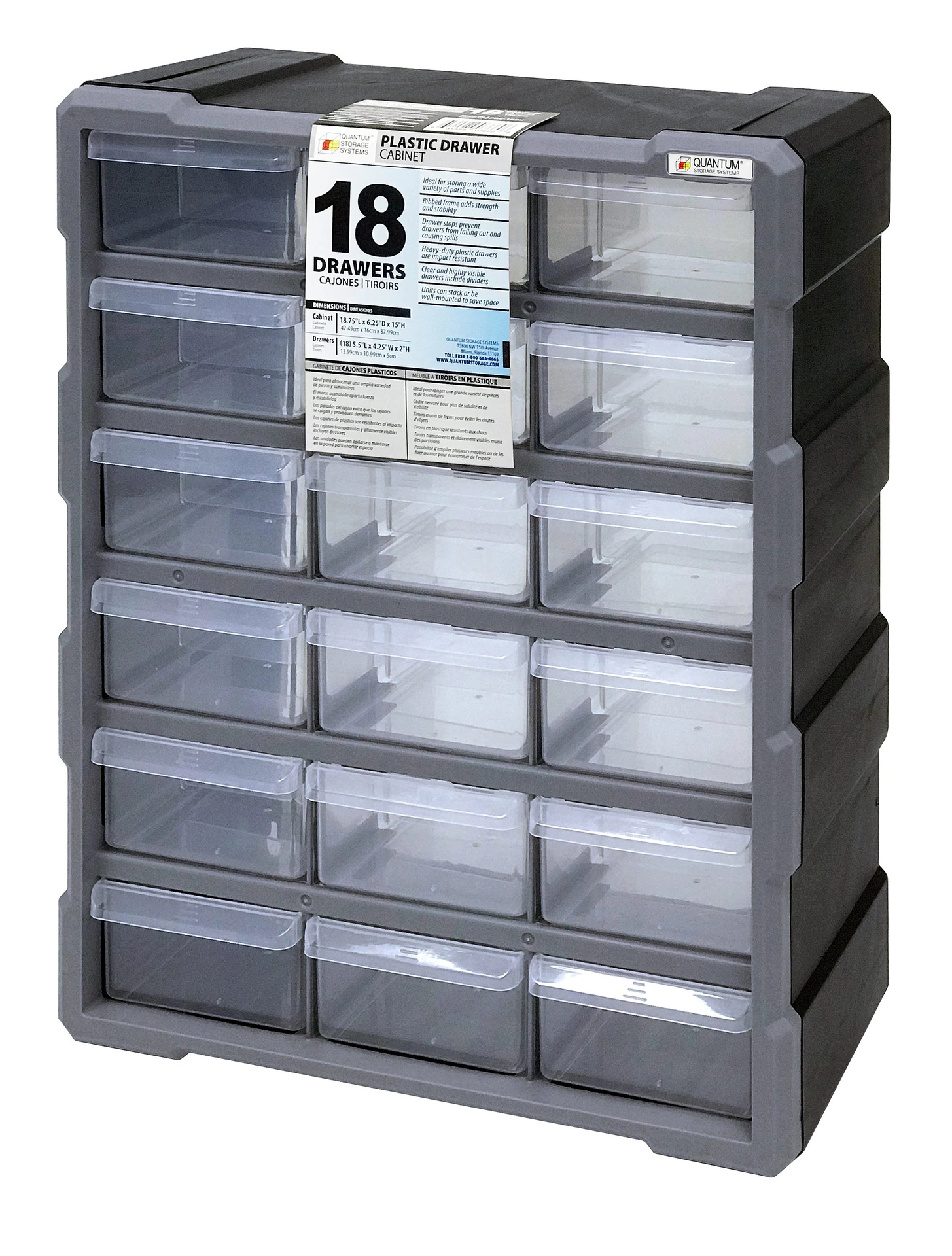 Quantum Plastic Drawer Cabinet